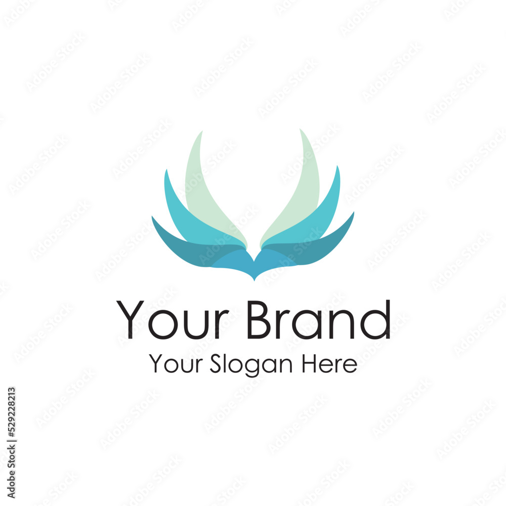 blue wings simple logo design for your business blue wings simple logo design for your business