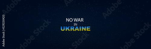 musical wave from blue-yellow dots. backdrop of calm and peace. no war in Ukraine