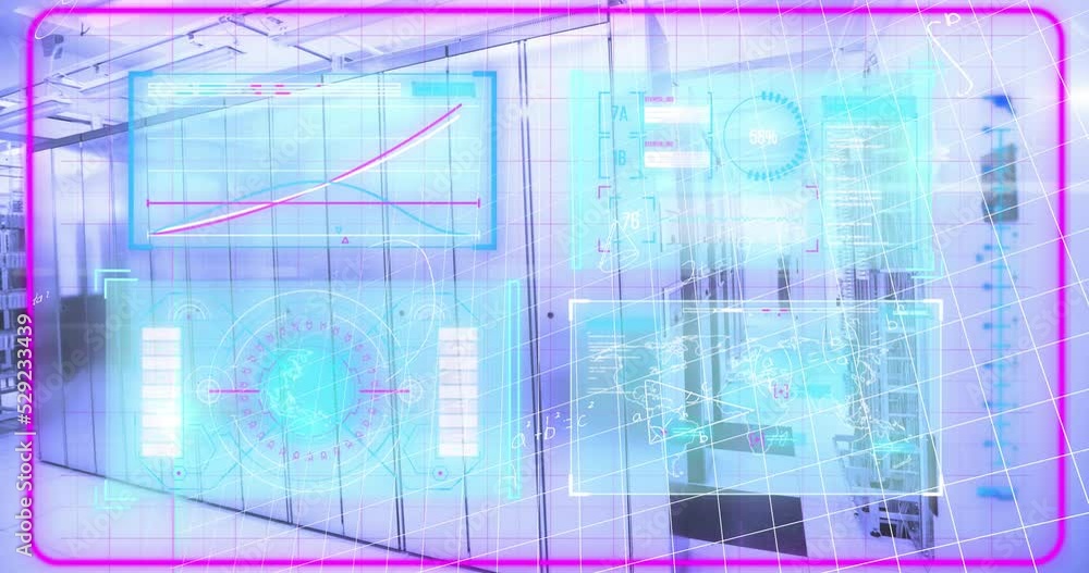 Animation of mathematical equations and data processing over computer servers Animation of mathematical equations and data processing over computer servers