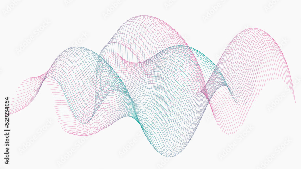 Vector illustration of warm and cold tones on white pattern with nice curves transitons - beauty of geometry, suitable for different kind of backgrounds - presentations, documents, video, like HD Vector illustration of warm and cold tones on white pattern with nice curves transitons - beauty of geometry, suitable for different kind of backgrounds - presentations, documents, video, like HD