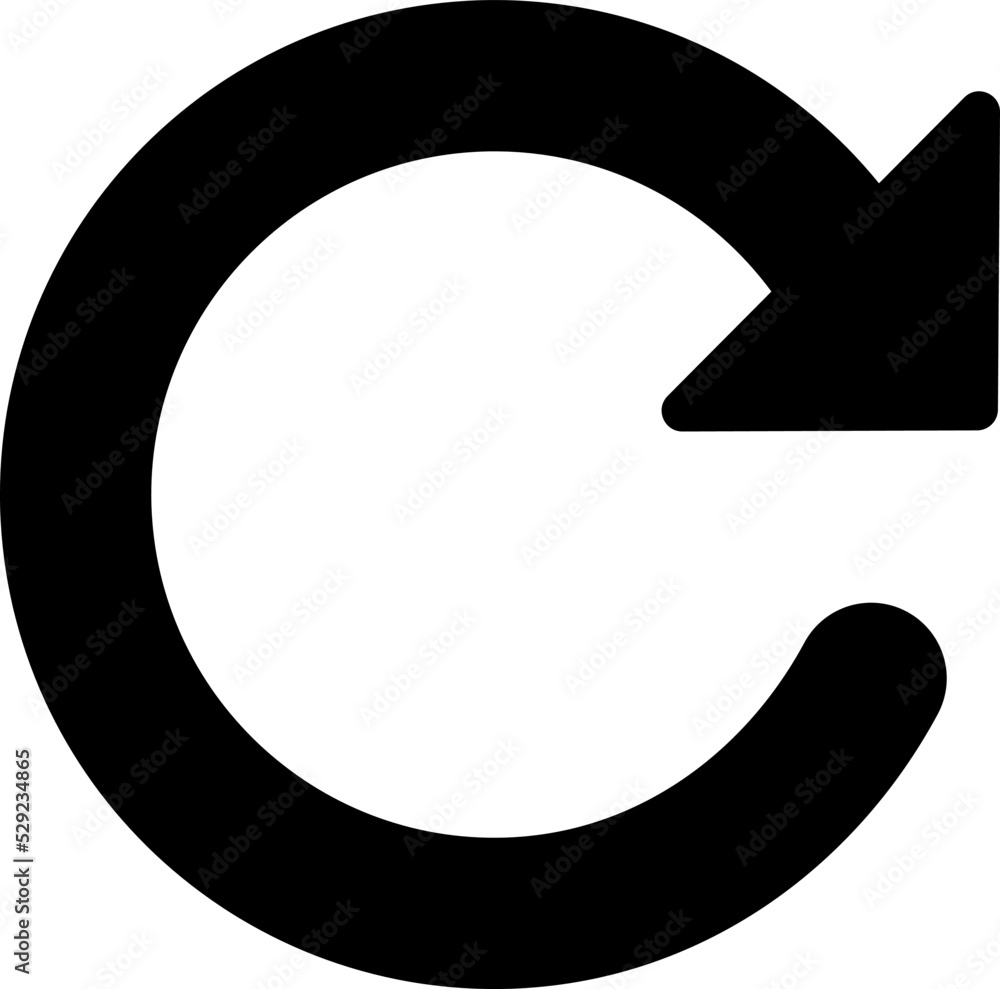 closed loop icon vector with black fill closed loop icon vector with black fill