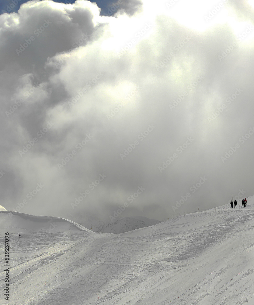 view snow covered mountains Tatra, Poland view snow covered mountains Tatra, Poland