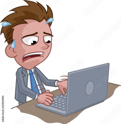 Stressed Anxious Business M...
