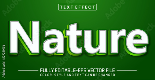 Nature text editable style effect