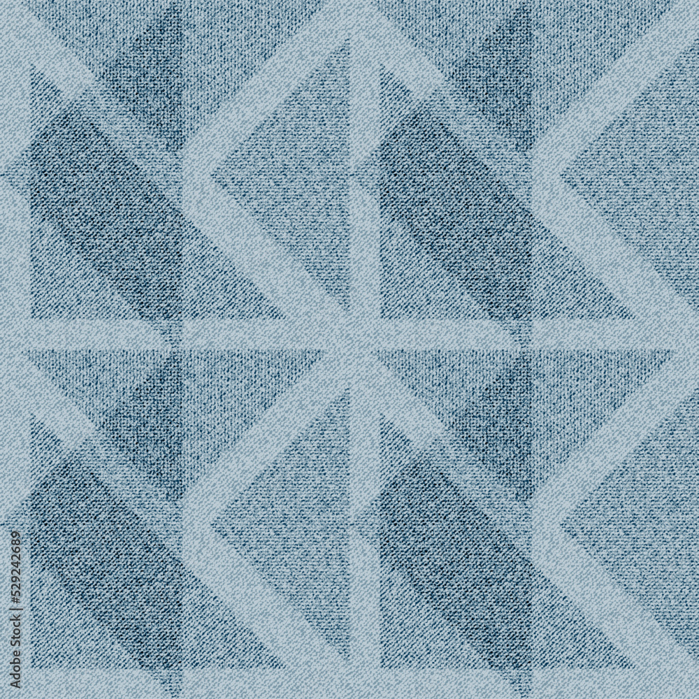 Seamless repeat vector pattern. Gray office carpet texture with zig zag pattern.