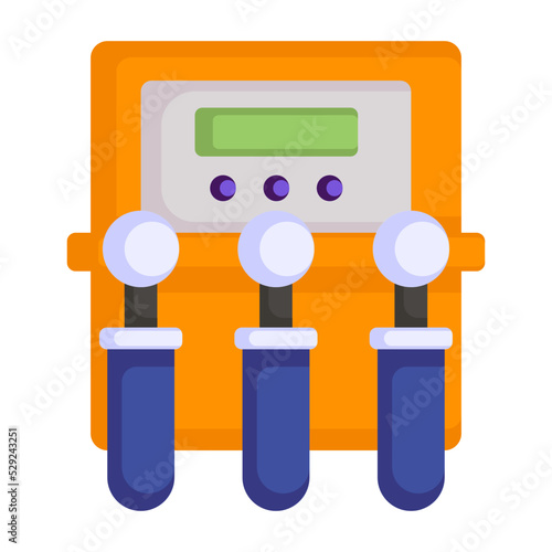 Test Tube Rack vector color icon design, Biochemistry symbol, Biotechnology and Biochemical Sign, Science and engineering stock illustration, Test-tube Rotatory Mixers Concept