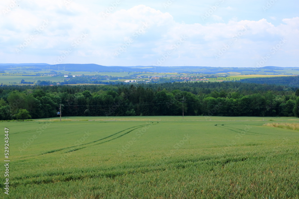 The rural landscape near dresden in saxony