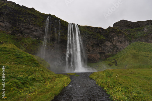 Seljalandsfoss waterfall, Iceland. © vkhom68