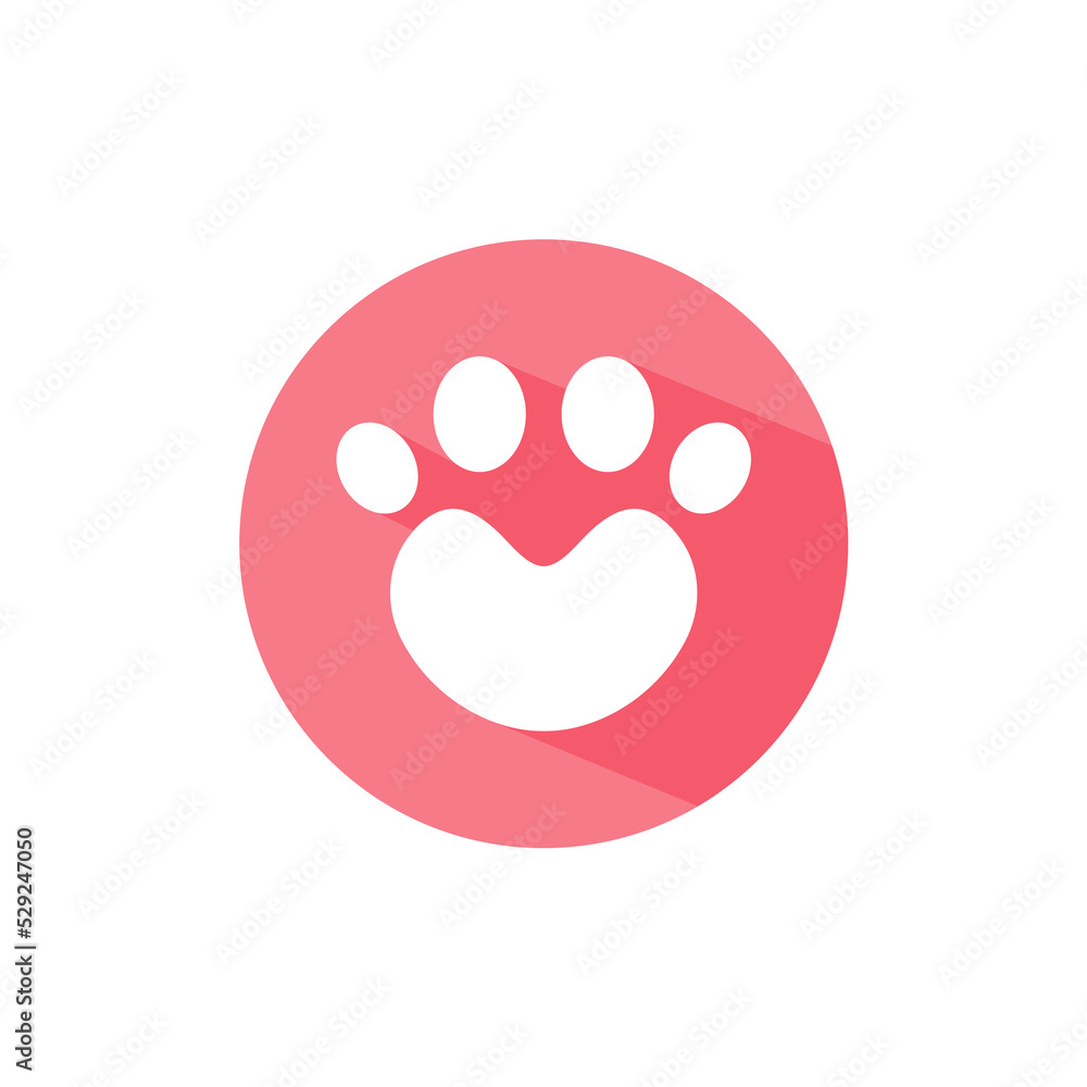 Dog and cat paws with sharp claws. cute animal footprints Dog and cat paws with sharp claws. cute animal footprints