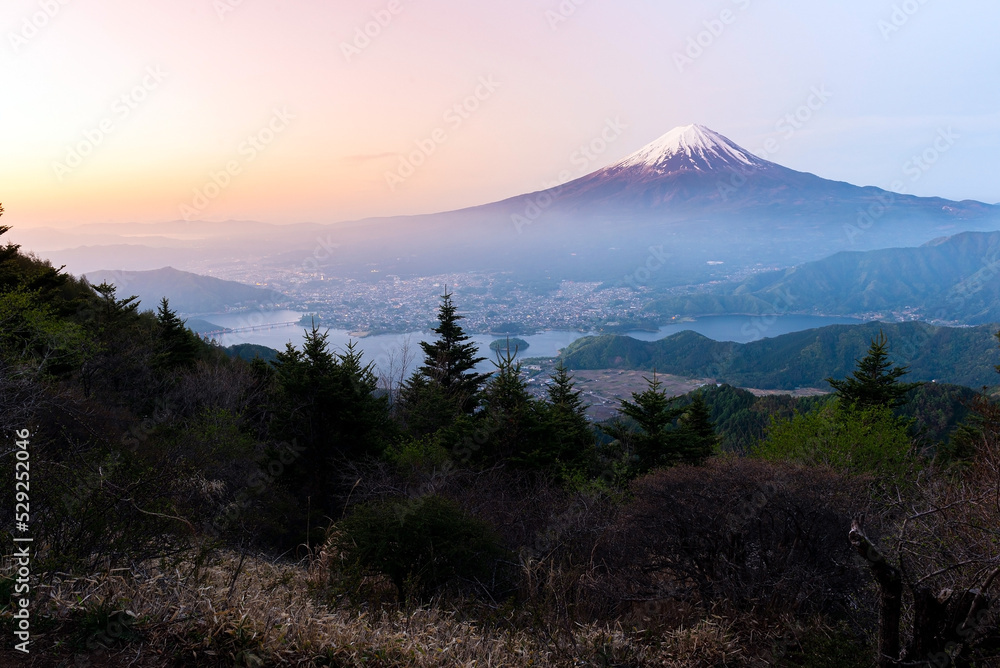 The fuji mountain in Japan