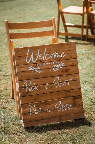 wedding sign