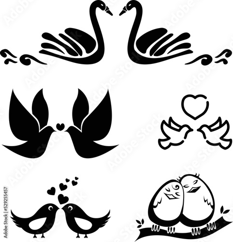 set of love birds