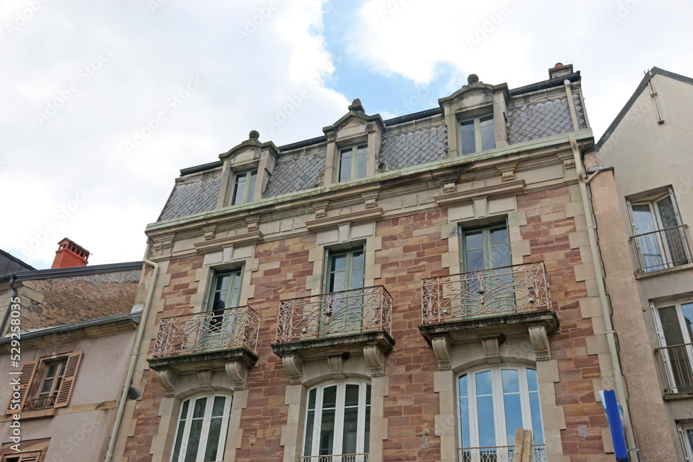 Historic building in Luxiel-les-Bains, France