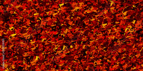 Light Red, Yellow vector background with triangles.