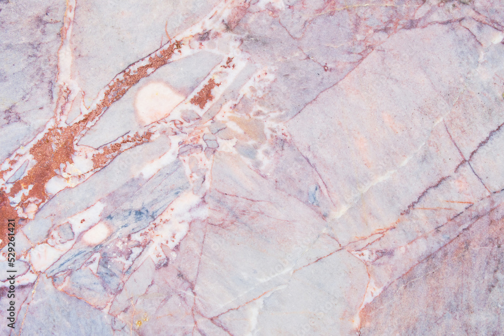 Naklejka premium Texture and background marble surface with pink and gray veins.