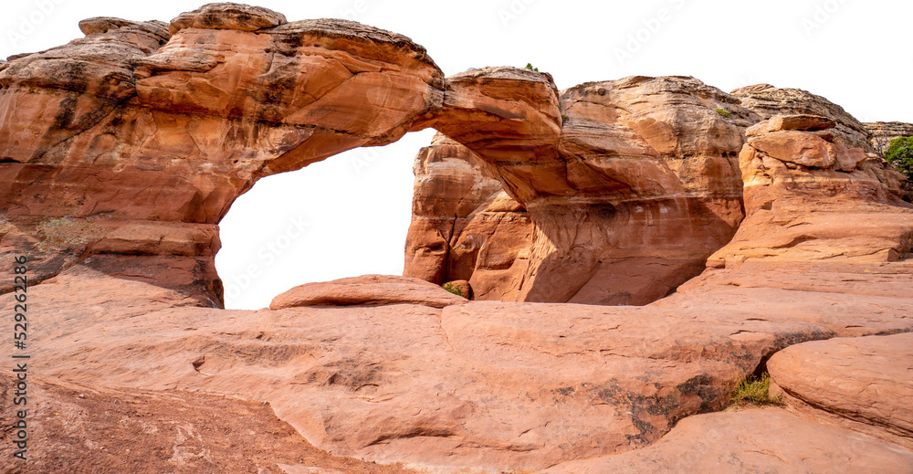 delicate arch park png with white background 