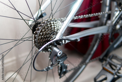  bike sport. gearshift star on a bicycle. chain on a bike.