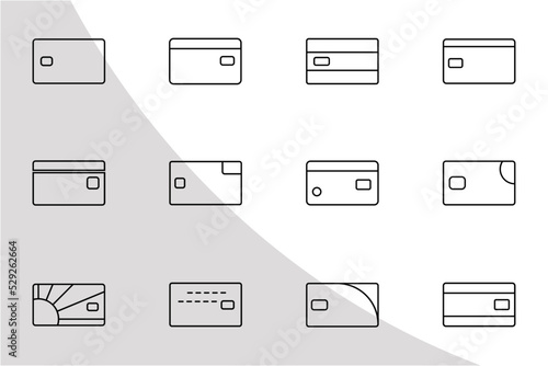 Shopping Card Icons Outline, Shopping Card Svg, Shopping Card Bundle, Icon Bundle, Credit Card Svg, Shopping Cards, Debit Card, Svg Cut File,