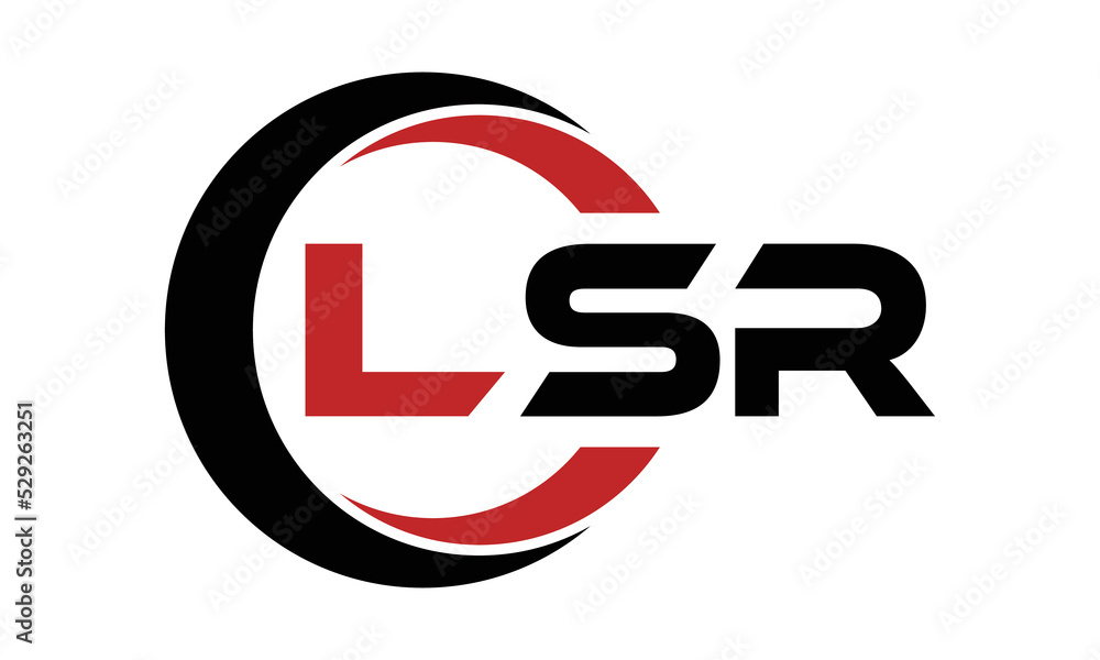 Lsr Script Monogram LSR three letter swoosh logo design vector template | monogram logo ...