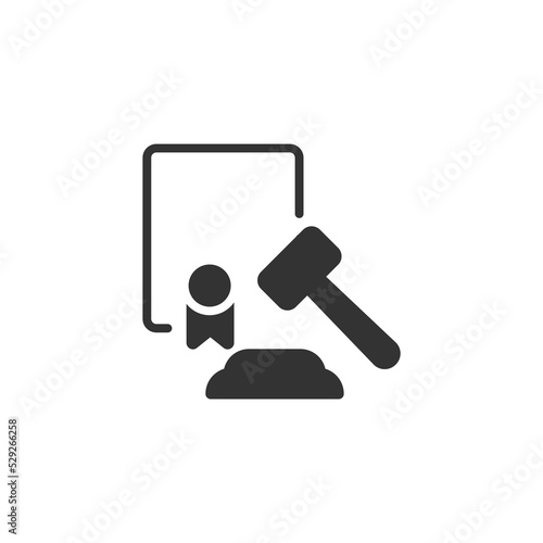 Law icons  symbol vector elements for infographic web