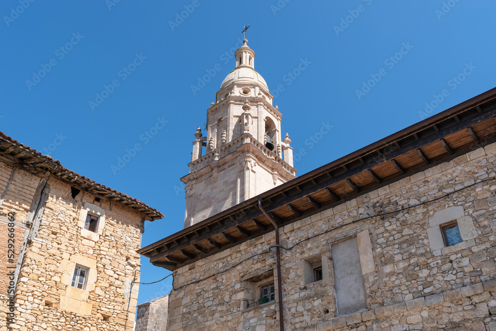 Tower of the Church of San Pedro Apóstol. Treviño