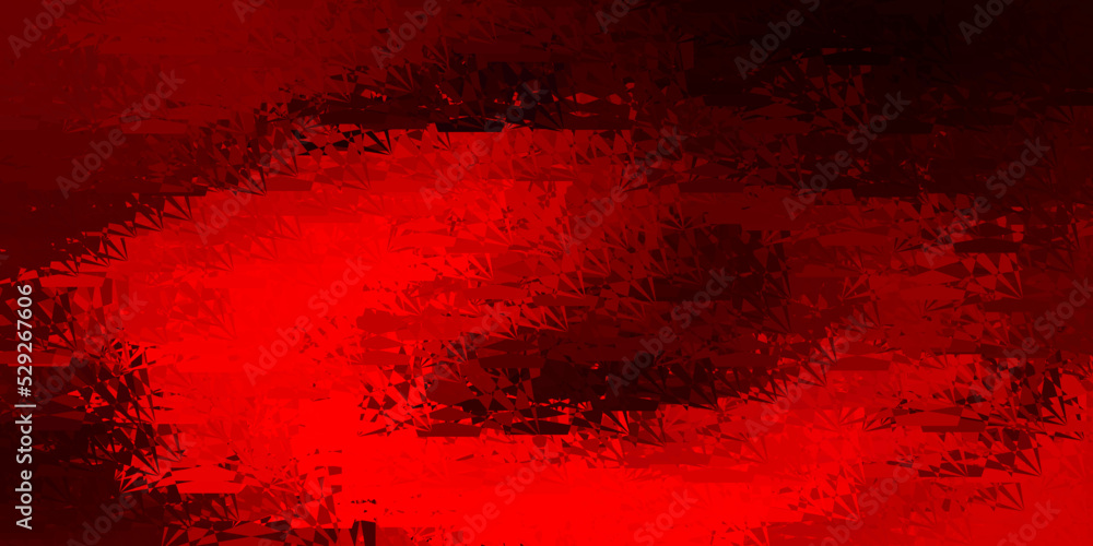 Obraz premium Light Red vector background with polygonal forms.