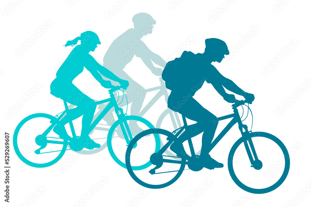 Fototapeta premium Cycling sport graphic in vector quality.