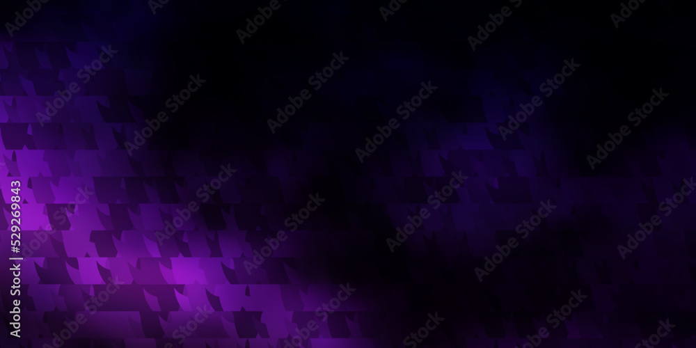 Dark Purple vector background with polygonal style.