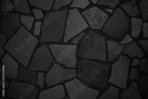 Marble floor background in black color