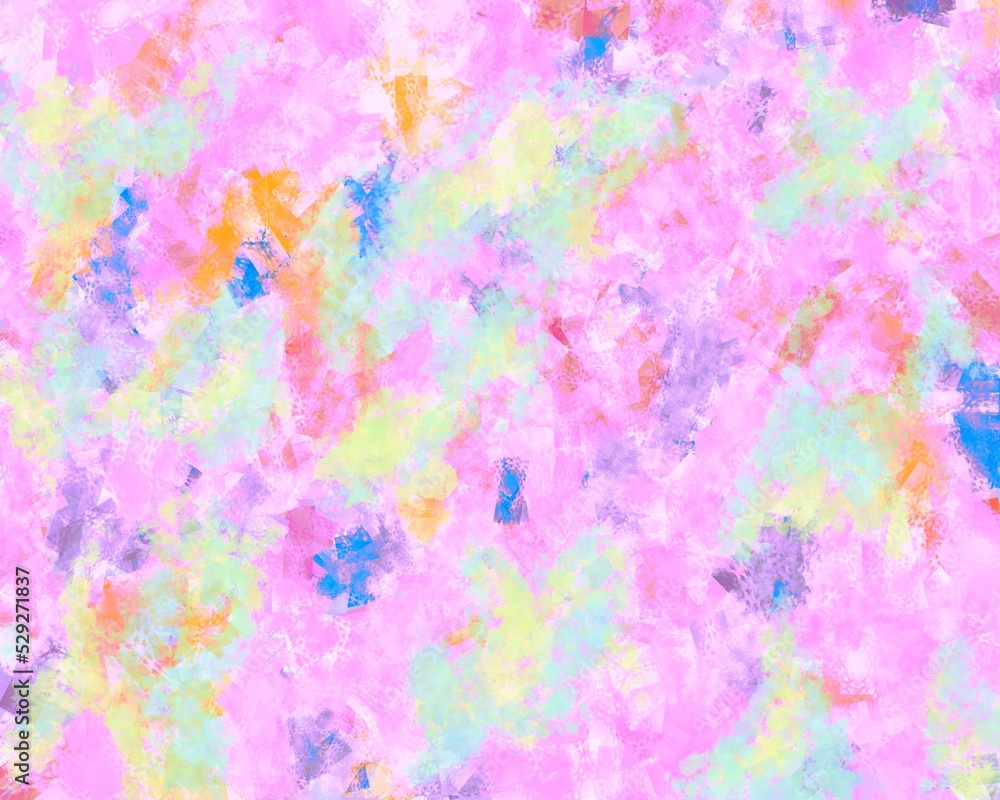 Abstract pastel colors, dynamic background of pink brush strokes, texture dirty and sweet style