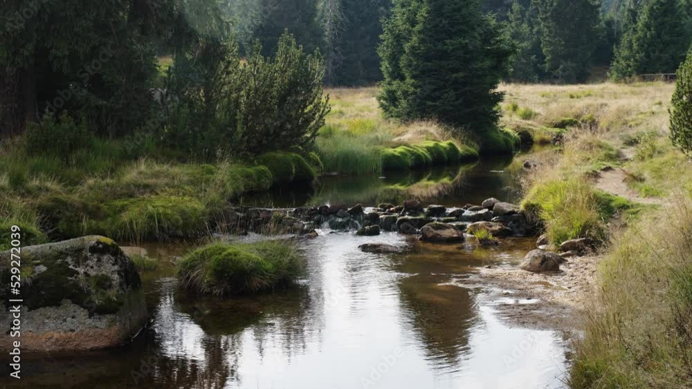 Small river in the Jizera Mountains in Czech Republic Small river in the Jizera Mountains in Czech Republic