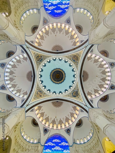 Canvas Print the mosque, dome, religion, ıslam, architecture, colour, blue, Istanbul, Muslim,
