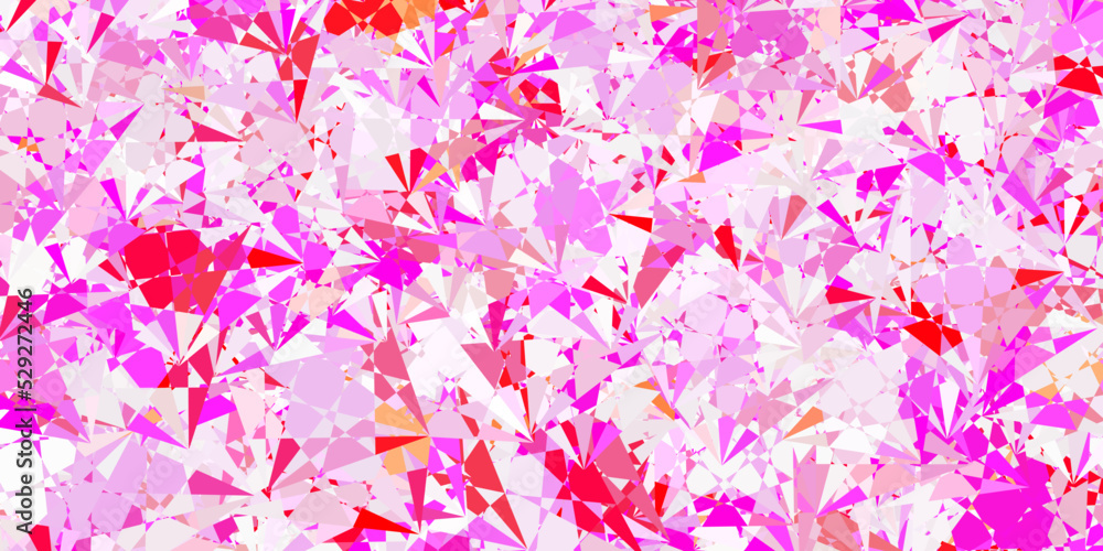 Light Pink, Yellow vector background with polygonal forms. Light Pink, Yellow vector background with polygonal forms.
