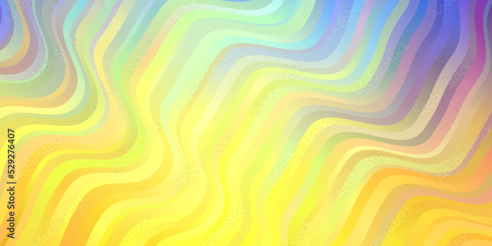 Light Blue, Yellow vector backdrop with circular arc. Light Blue, Yellow vector backdrop with circular arc.