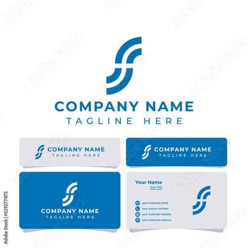 Letter SF Monogram Logo, suitable for any business.