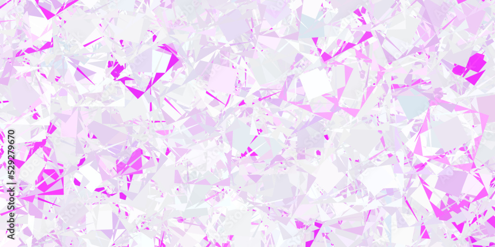 Light Purple vector pattern with polygonal shapes. Light Purple vector pattern with polygonal shapes.