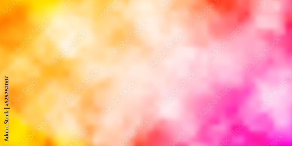 Light Orange vector layout with cloudscape. Light Orange vector layout with cloudscape.