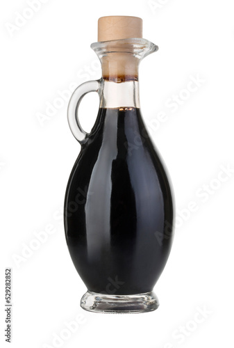 Vinegar bottle. Isolated photo