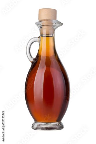 Bottle with apple vinegar photo