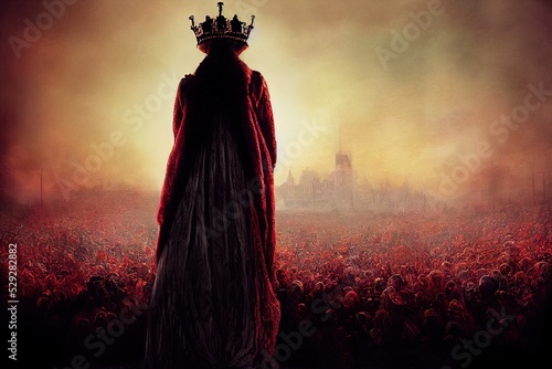 Fotografia illustration the queen is dead long live the king