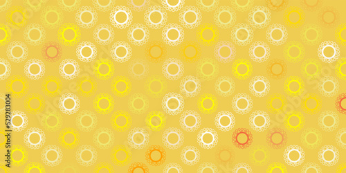 Light yellow vector template with flu signs.