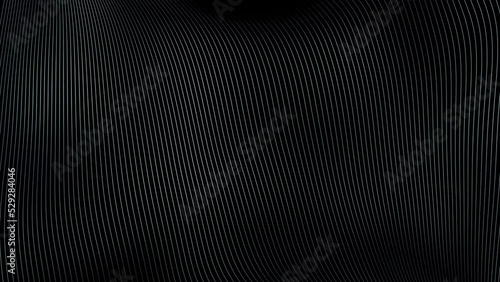 Wallpaper Mural Curvy and wavy lines pattern looping animation on black background. Torontodigital.ca