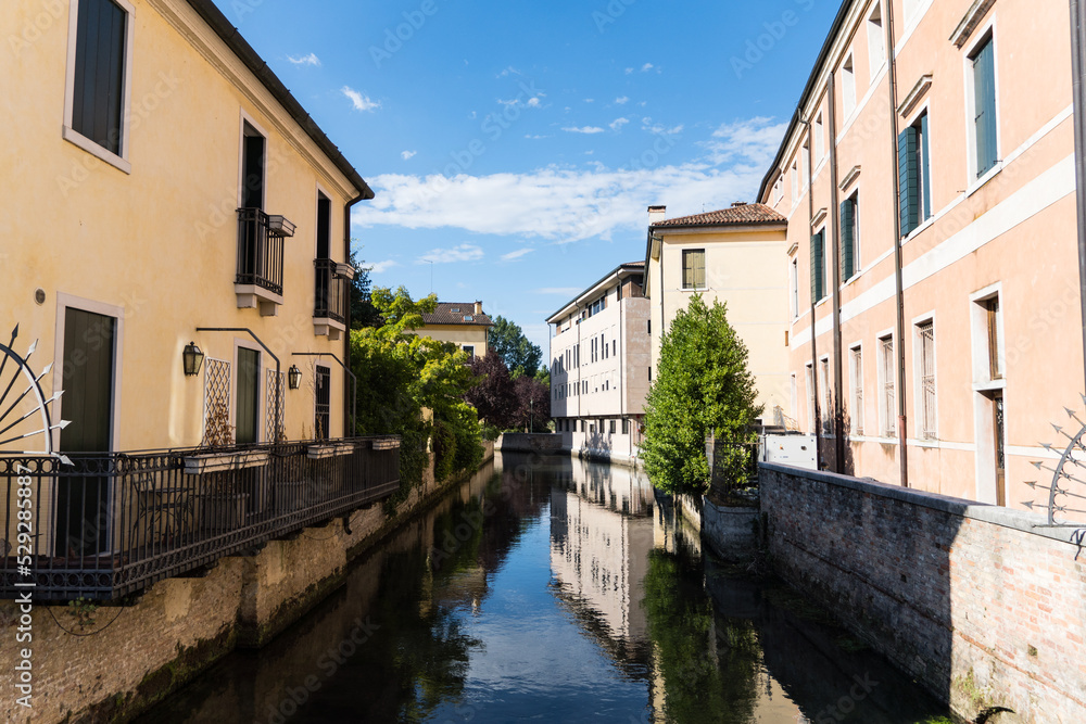 canal country,  Treviso City, Veneto, Italy 