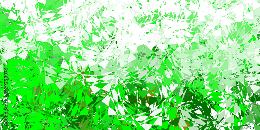 Light green, yellow vector backdrop with triangles, lines. Light green, yellow vector backdrop with triangles, lines.