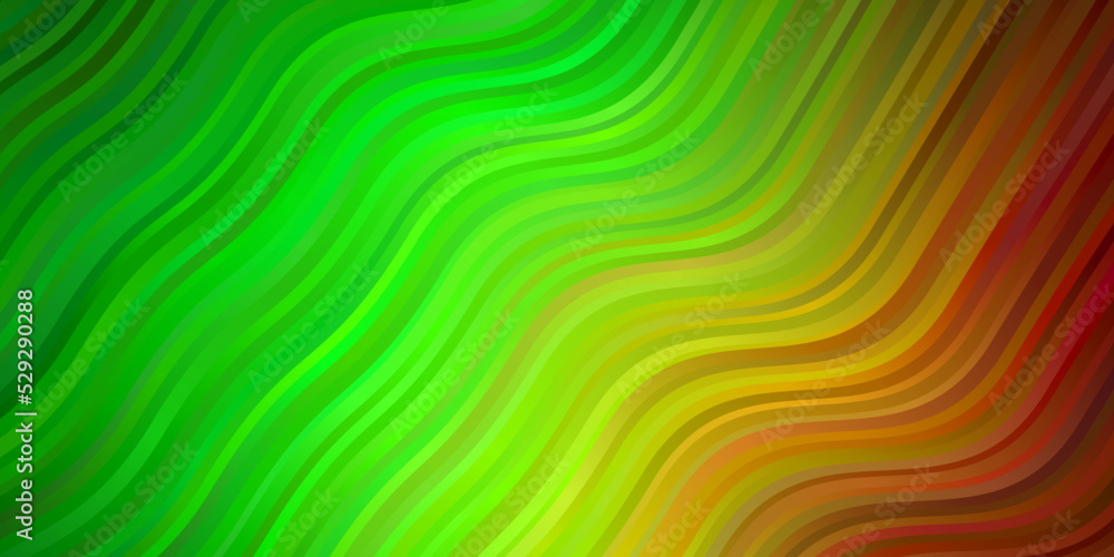 Light Green, Red vector backdrop with circular arc. Light Green, Red vector backdrop with circular arc.