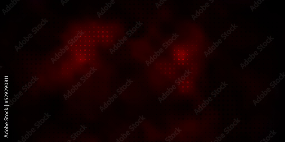 Dark Red vector template with circles.