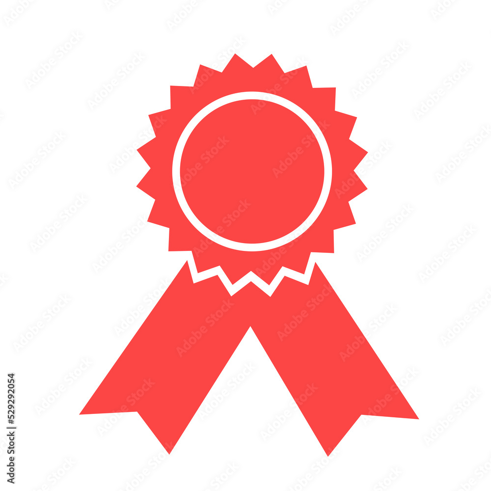 Certification stamp metaphor of official license permission label