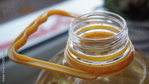 The neck of a five-liter bottle without a cap