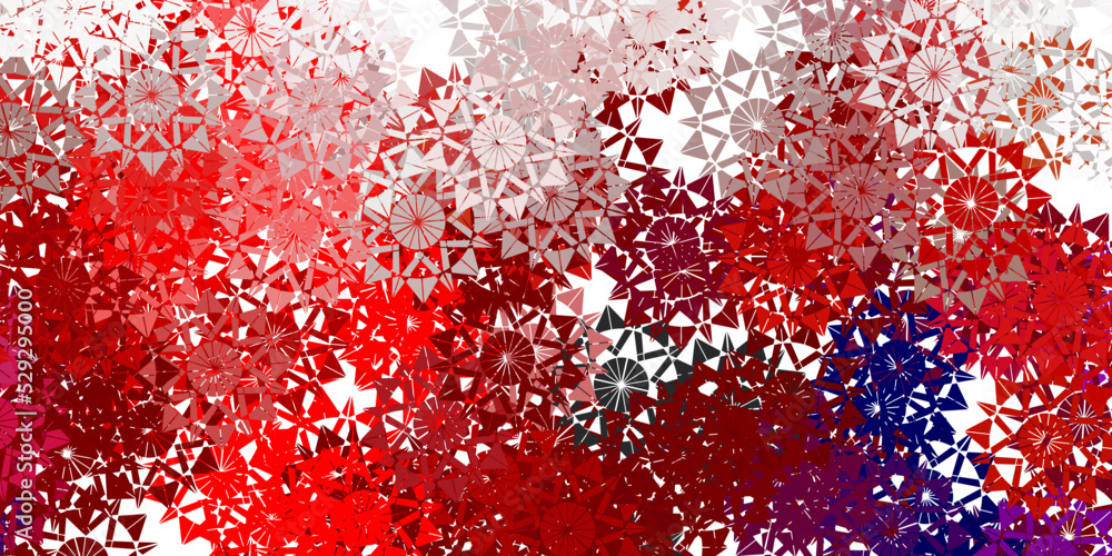 Light orange vector template with ice snowflakes. Light orange vector template with ice snowflakes.