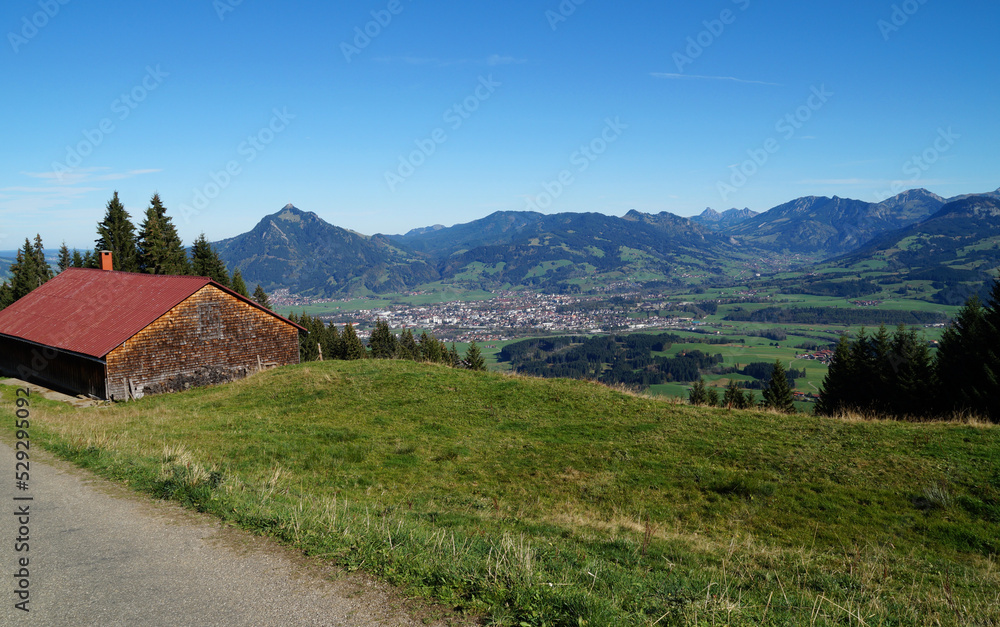 the scenic Bavarian Alps surrounding the town of Sonthofen in the southernmost of Germany, the Oberallgaeu region (Bavaria, Germany) the scenic Bavarian Alps surrounding the town of Sonthofen in the southernmost of Germany, the Oberallgaeu region (Bavaria, Germany)